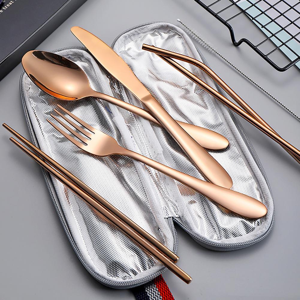 Camping Cooking Set Compact - Bolsa de Talheres de Viagem em