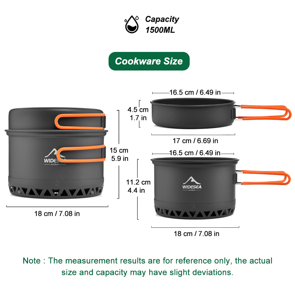 Utensílios de mesa para acampa - Camping Cooking Pot Set avaliação e preço