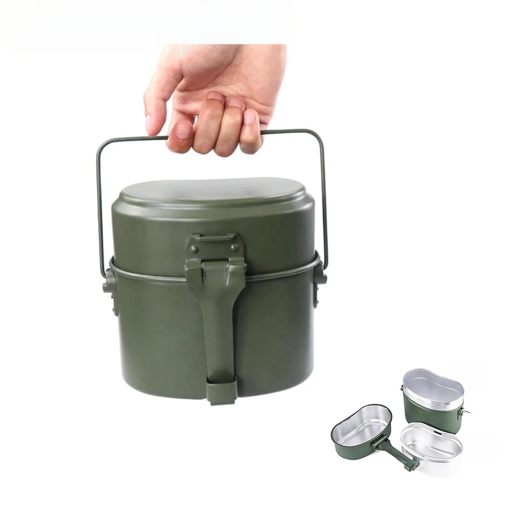 Conjunto de 3 Peças de Caixa d - Camping Cooking Set Compact avaliação e preço