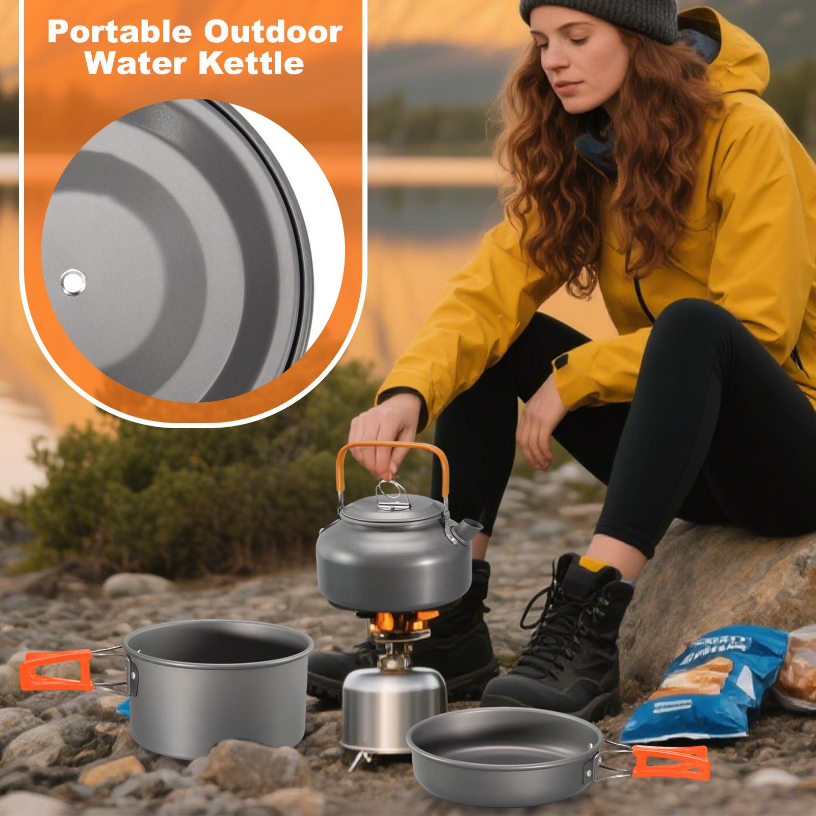 Panelas de acampamento conjunt - Camping Lightweight Cooking Pot avaliação e preço